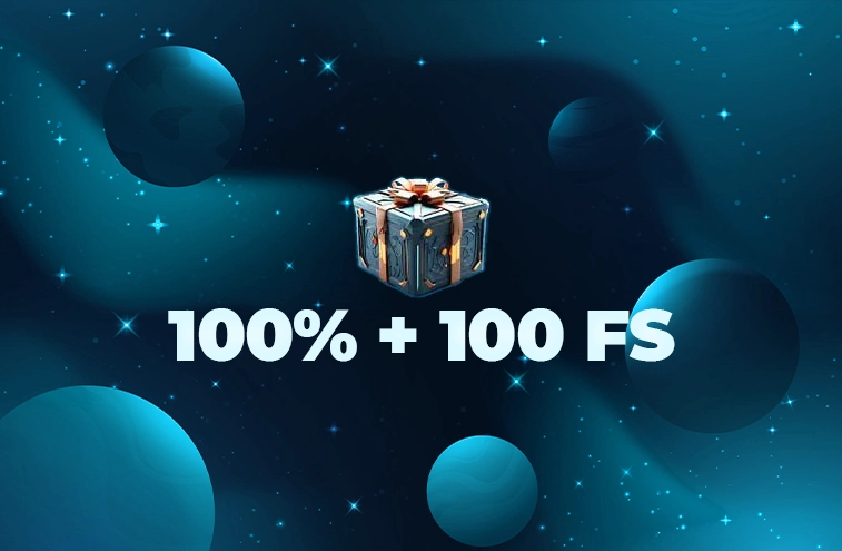 100% + 100 FS по промокоду